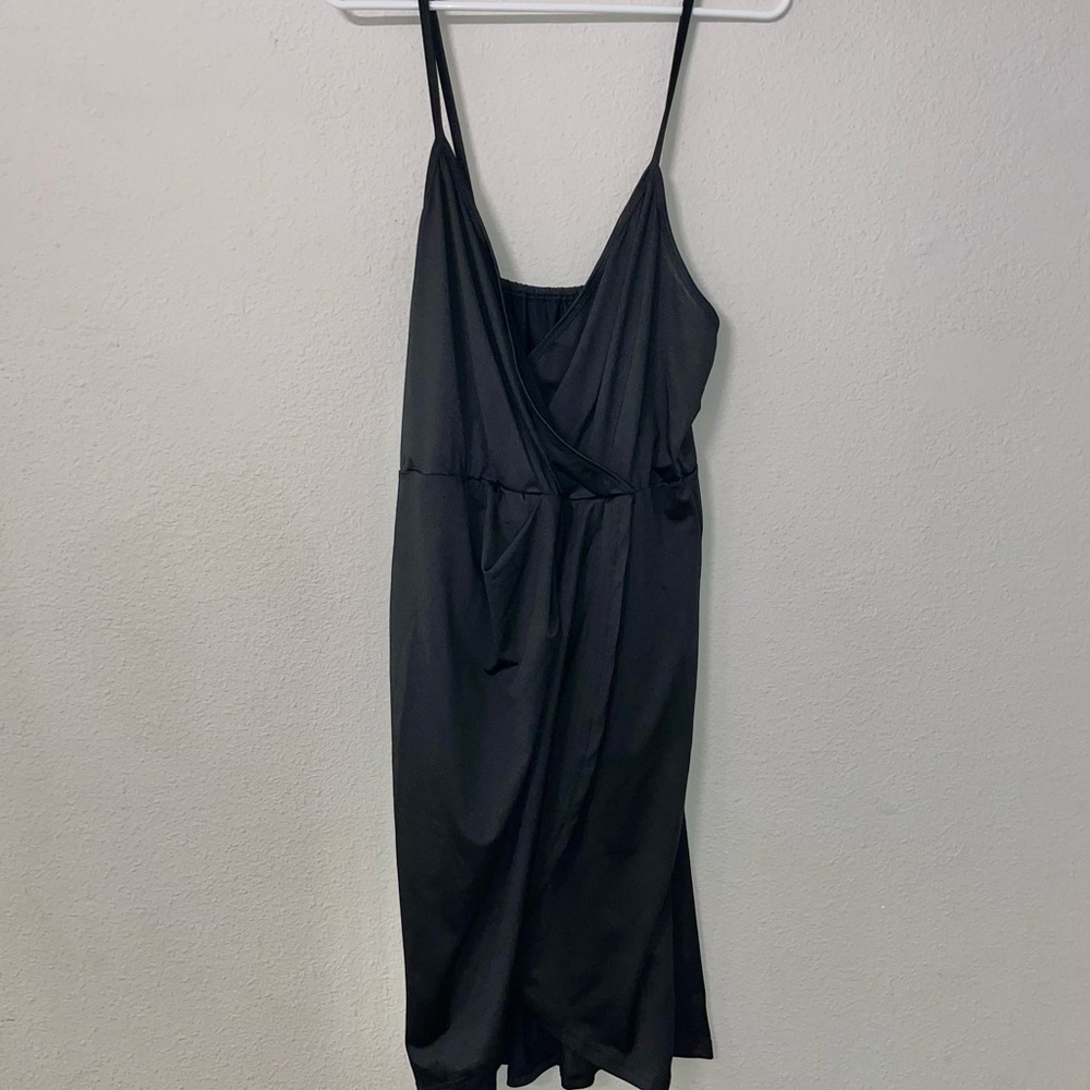 SHEIN Curve black mini dress